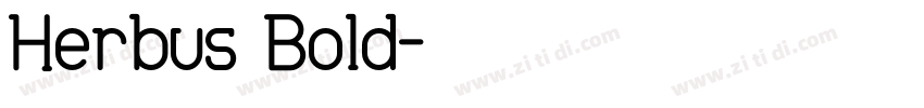 Herbus Bold字体转换